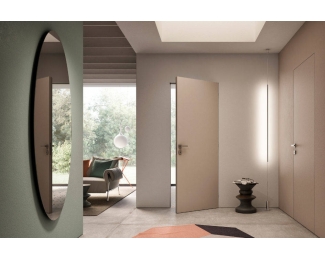 Puerta abatible enrasada y minimalista Scrigno Filo44