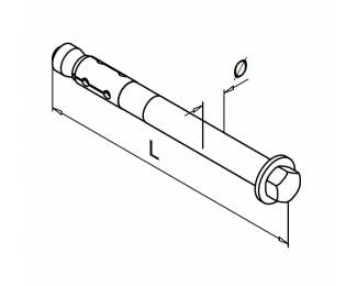 Anclaje alto rendimiento inox Ø12x85mm Q SZ 12/10 A4 12x85 Q-railing 4220