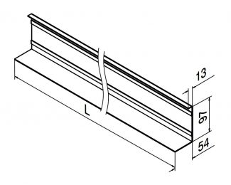 Revestimiento Easy Glass Up montaje lateral aluminio 5m Q-railing 6625