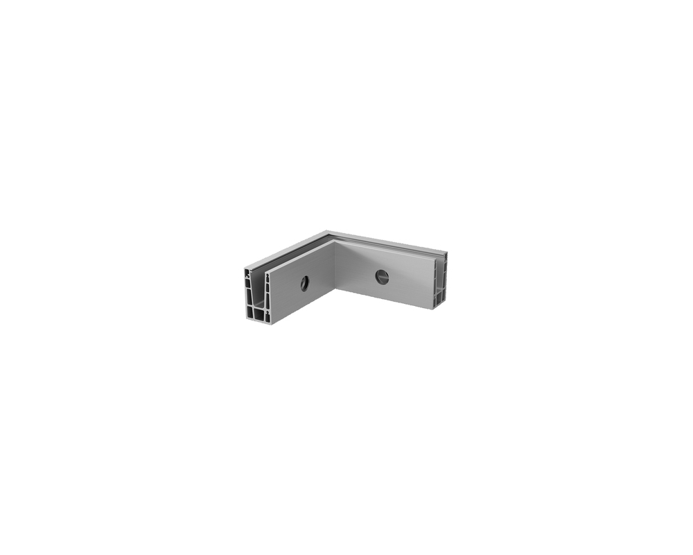 Esquina interior Easy Glass Up montaje lateral aluminio Q-railing 6621