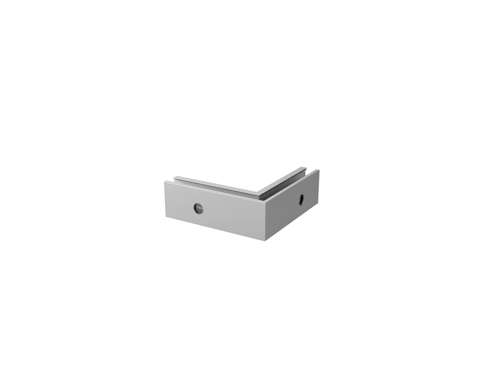 Esquina exterior Easy Glass Up montaje lateral aluminio Q-railing 6621