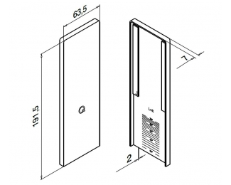 Tapón de acabado escaleras Easy Glass Smart montaje superior aluminio Q-railing 8213