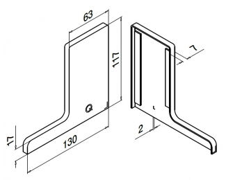 Tapón de acabado Easy Glass Smart F montaje superior izquierdo aluminio Q-railing 8222