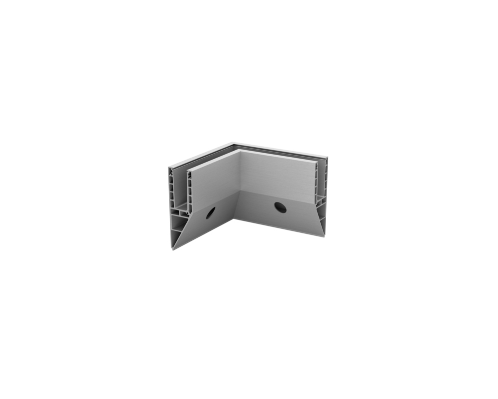 Esquina interior Easy Glass Smart Y montaje lateral aluminio Q-railing 8241