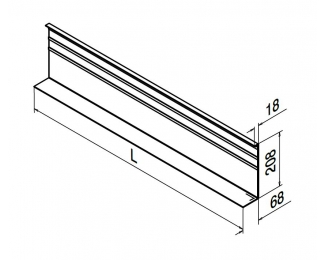 Revestimiento Easy Glass Smart Y montaje lateral aluminio 5m Q-railing 8245