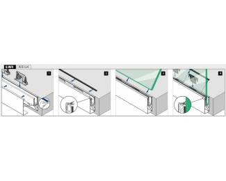 Revestimiento Easy Glass Smart Y montaje lateral aluminio 5m Q-railing 8245