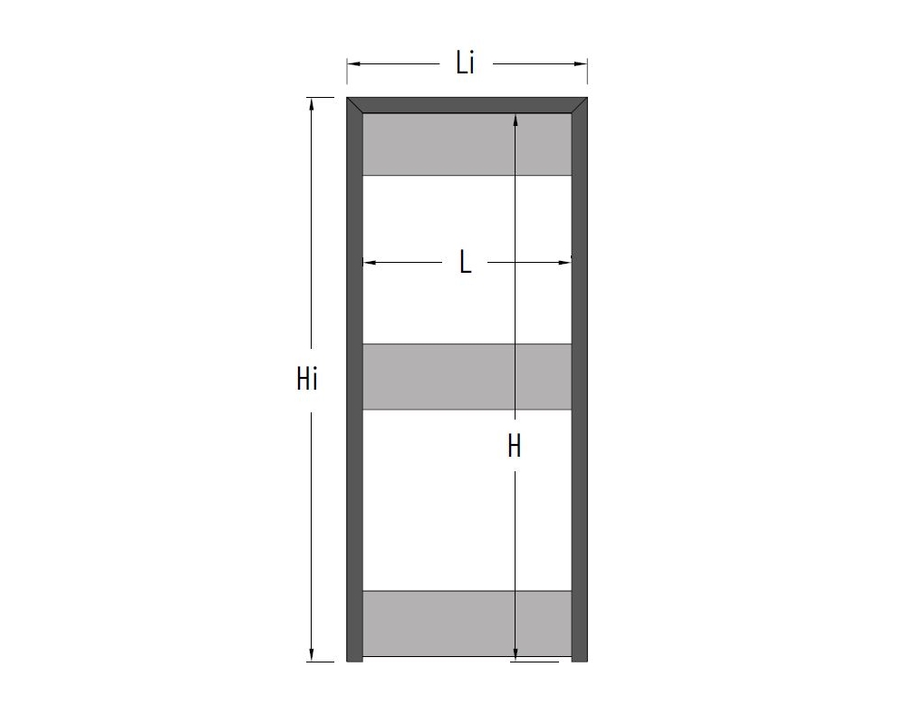 Puerta batiente sin marco Scrigno Batiente 50