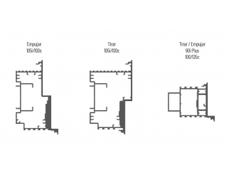 Puerta batiente sin marco Scrigno Batiente 50