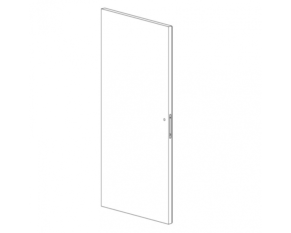 Panel batiente una hoja Scrigno Piuma con imprimación