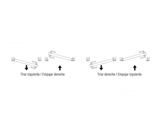 Panel batiente una hoja Scrigno Piuma con imprimación