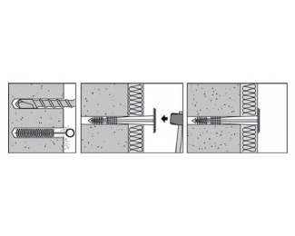 Taco aislamiento sin expansión 8x50mm (caja 500 uds.)