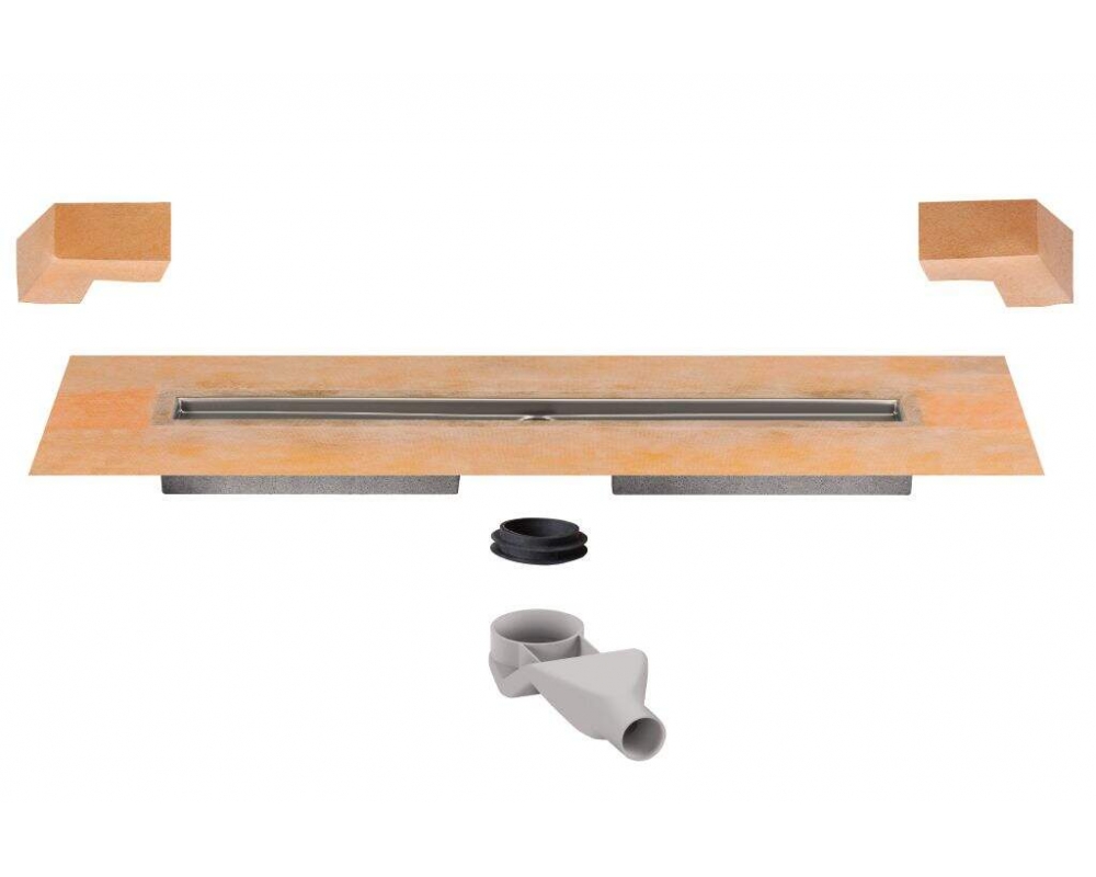 Sistema de desagüe Schlüter-KERDI-LINE-F 40 para platos de ducha sin barreras