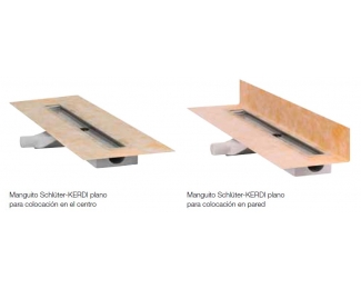 Sistema de desagüe Schlüter-KERDI-LINE-F 40 para platos de ducha sin barreras