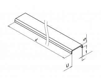 Perfil protector de borde Easy Glass 5000mm Q-railing 6940
