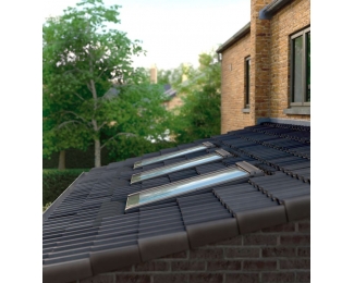 Ventana para baja pendiente giratoria manual Velux GBL 2015 laminado de seguridad