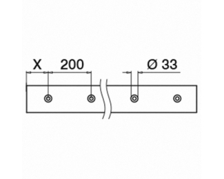 Perfil suelo Easy Glass Smart monaje lateral aluminio 2,5m Q-railing 8230