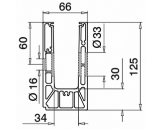 Esquina interior Easy Glass Smart montaje lateral aluminio Q-railing 8231