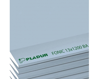 Placa de yeso laminado Pladur Fonic 13x1200x2500mm BA