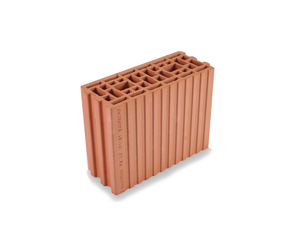 Pieza de arcilla ECOrec City 14 acústico 330x140x249mm