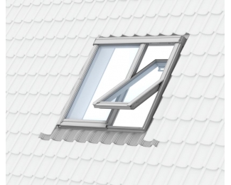 Ventana de tejado 2 en 1 giratoria manual Velux GGLS 2070