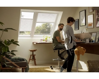 Ventana de tejado 2 en 1 giratoria manual Velux GGLS 2070