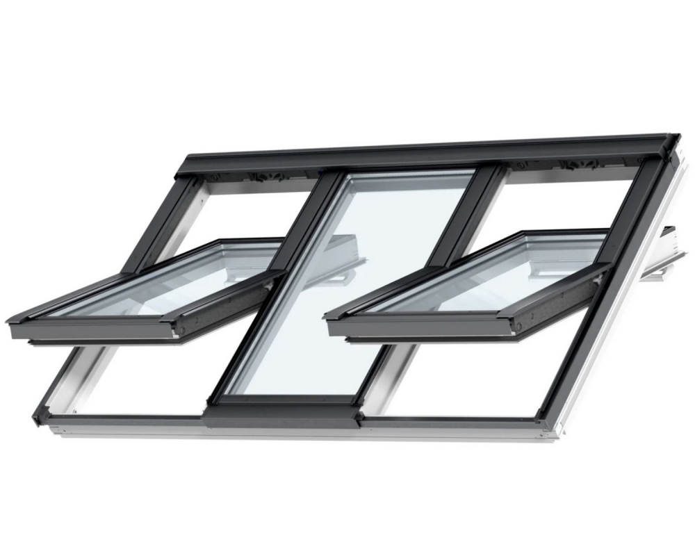 Ventana de tejado 3 en 1 giratoria manual Velux GGLS 2070