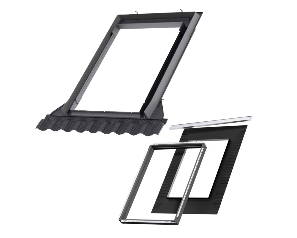 Cerco de estanqueidad con premarco y lámina impermeable plisada Velux EDG 2000