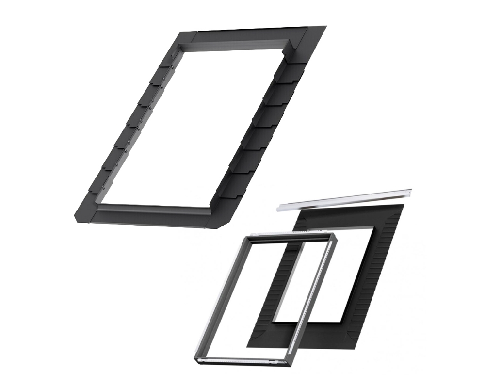 Cerco de estanqueidad con premarco y lámina impermeable lisa Velux EDG 2000U