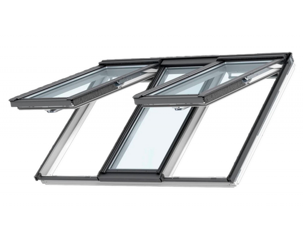 Ventana de tejado 3 en 1 proyectante manual Velux GPLS 2070