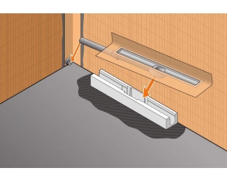 Set completo de desagüe lineal para ducha Schlüter KERDI-LINE-A