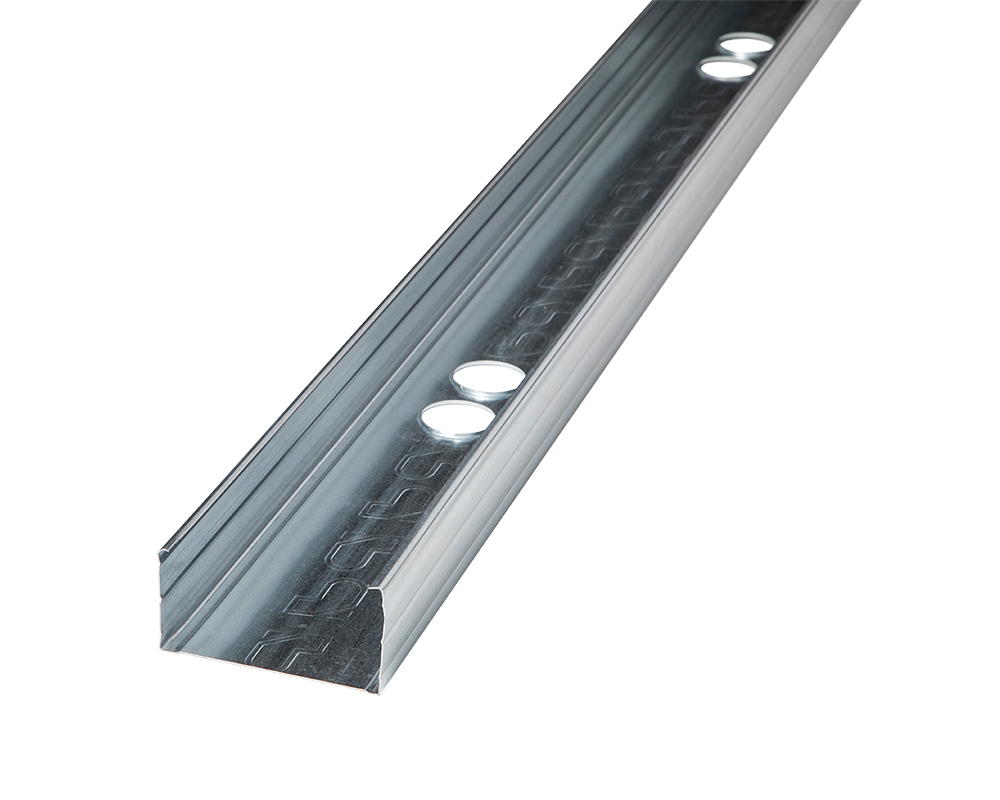 Perfil montante reforzado forma C de 90x4200mm