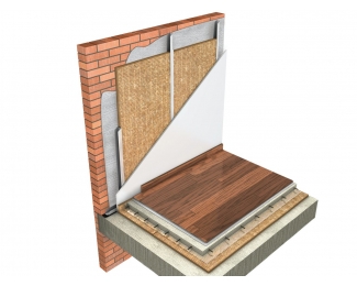 Panel de lana de roca 1350x600x80mm Rockwool Alpharock Premium (paquete 4,05m²)