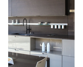 Grifo monomando fregadero Chef Slim negro Clever 60146