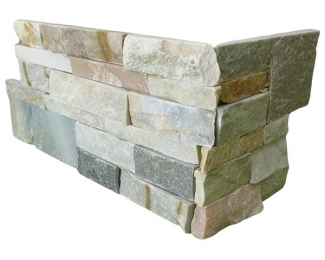 Revestimiento de piedra premontada serie Mural Eco esquina 40/20x18cm