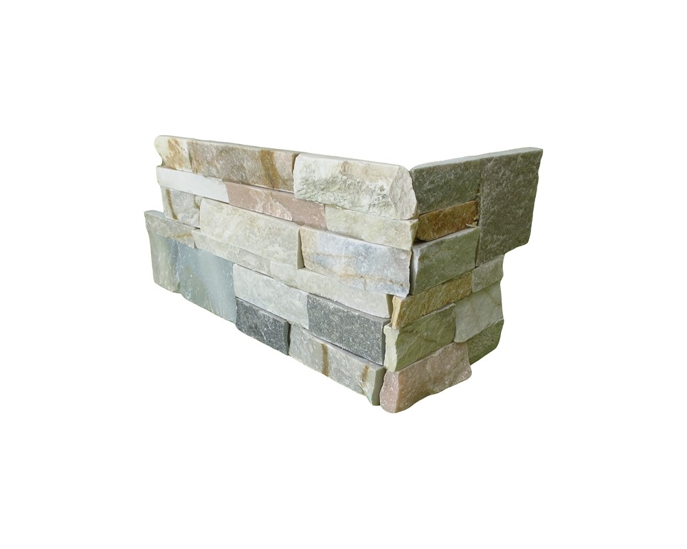 Revestimiento de piedra premontada serie Mural Eco esquina 40/20x18cm Revestimiento de piedra premontada serie Mural Eco esquina 40/20x18cm