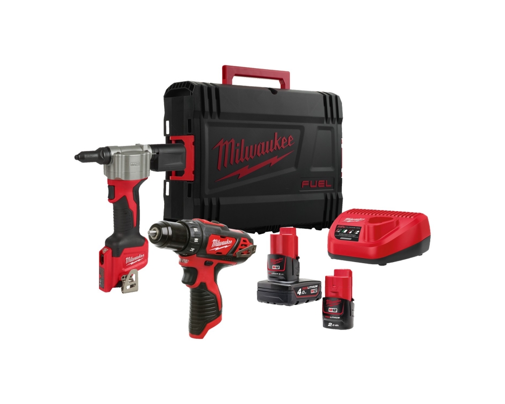 Taladro percutor Milwaukee M12BPP2L-422X