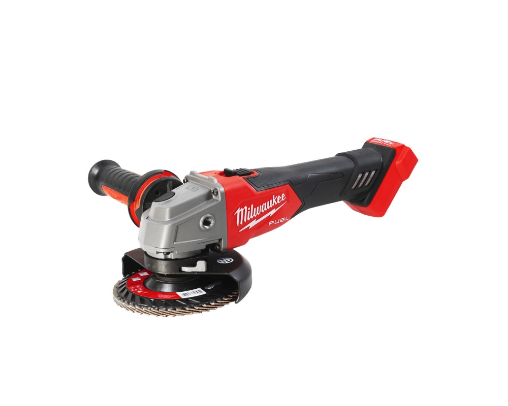Amoladora angular M18 FUEL de 125mm con interruptor de botón Milwaukee M18FSAG125X-0X