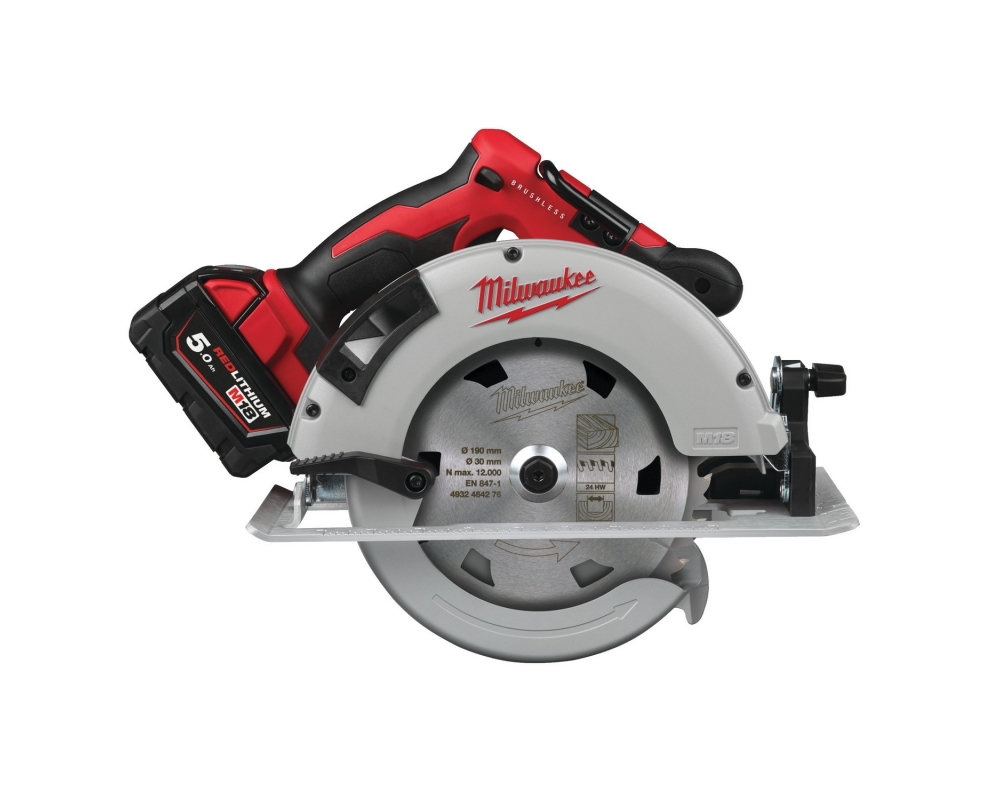 Sierra circular sin escobillas M18 de 66mm para madera y plástico Milwaukee M18BLCS66-502X