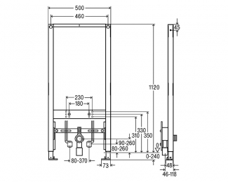 Elemento de bidé Prevista Dry Viega 8568