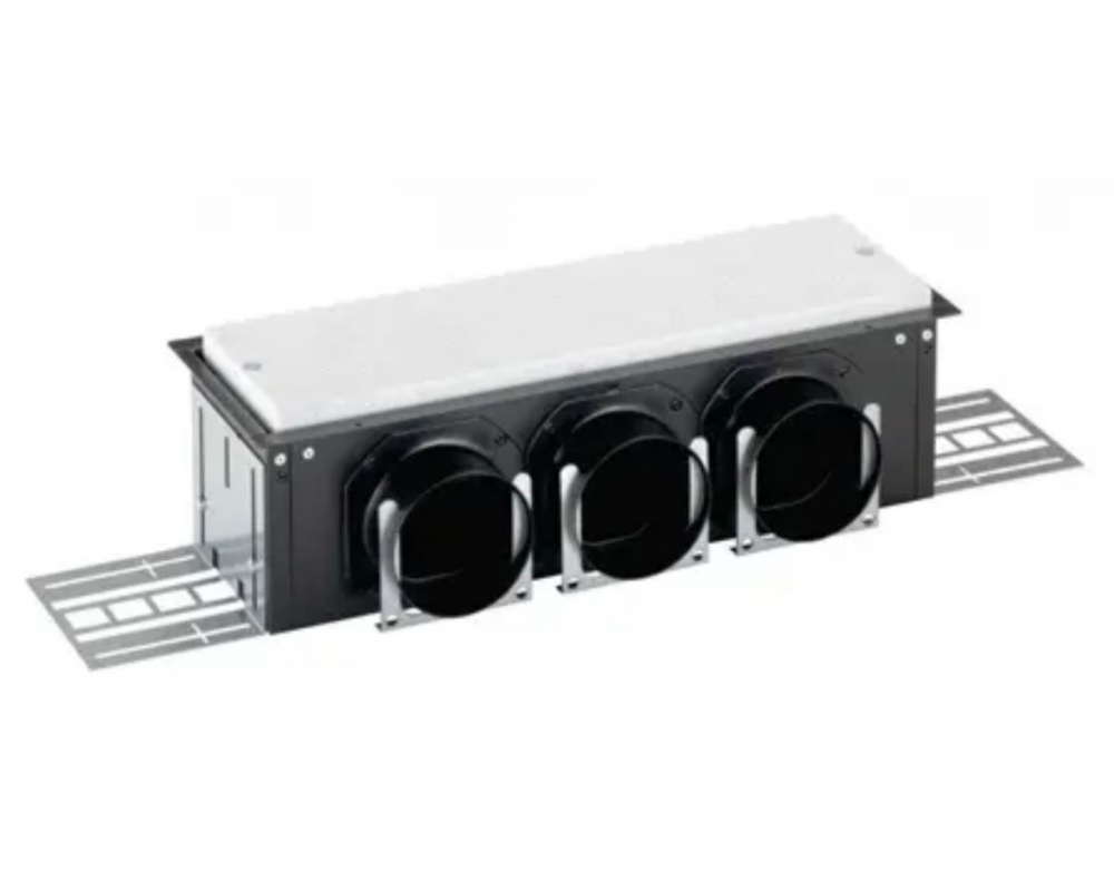 Boca triple de ventilación para impulsión o retorno 395x118x115mm Zehnder CLD 90