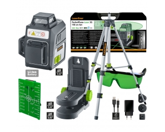 Láser tridimensional 360º Laserliner PocketPlane-Laser Set 150 cm