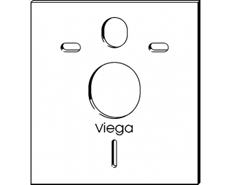 Placa de aislamiento de inodoro Viega 8310.51