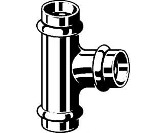 Pieza en T cobre Profipress Viega 2418