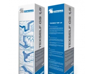 Lámina impermeabilizante autoadhesiva Texself GS 1,5 rollo 1x20m