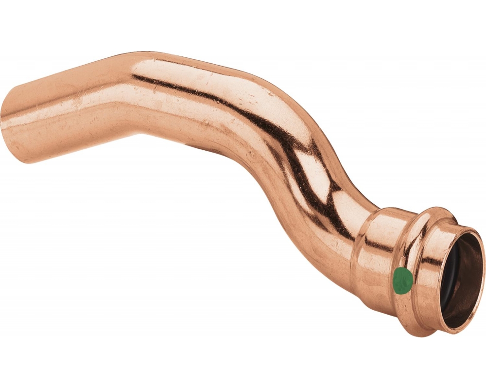 Codo salto cobre conexiones insertable-prensado Profipress Viega 2427