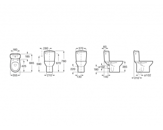 Cisterna de doble descarga 6/3L para inodoro Roca Victoria