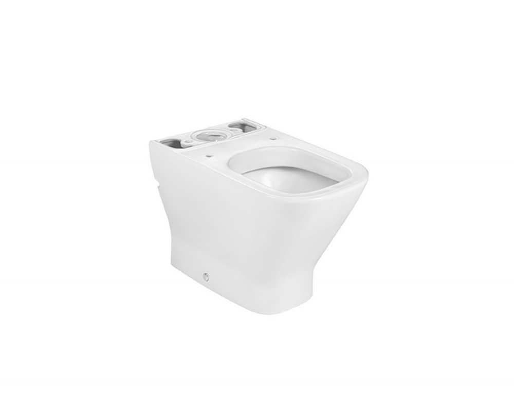 Taza compacta adosada a pared con salida dual Roca The Gap Square