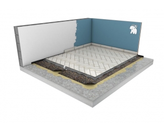 Aislante acústico para embaldosar suelos TEXCORK dB rollo 15x1m