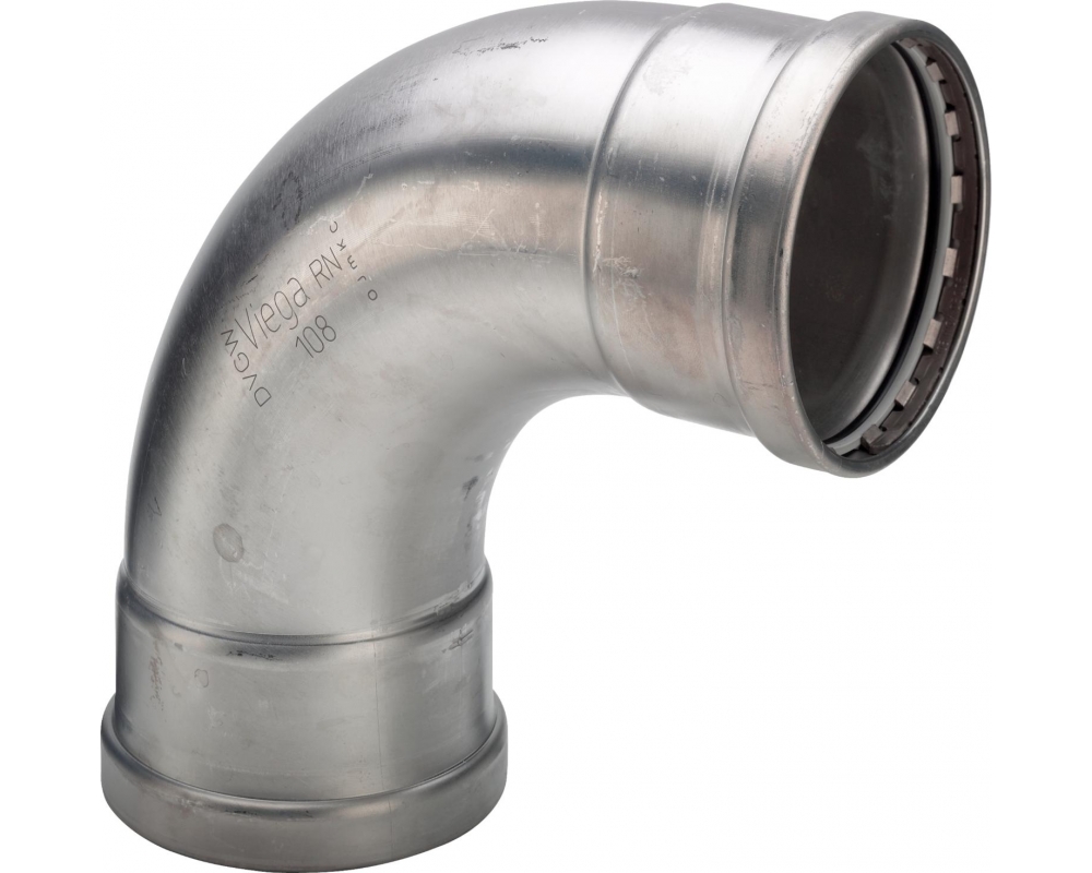Codo prensado 90° inoxidable hembra-hembra Sanpress XL Viega 2316XL