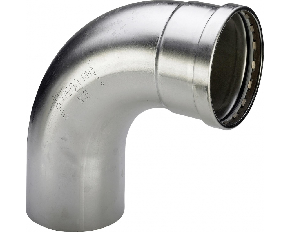 Codo prensado 90° inoxidable macho-hembra Sanpress XL Viega 2316.1XL